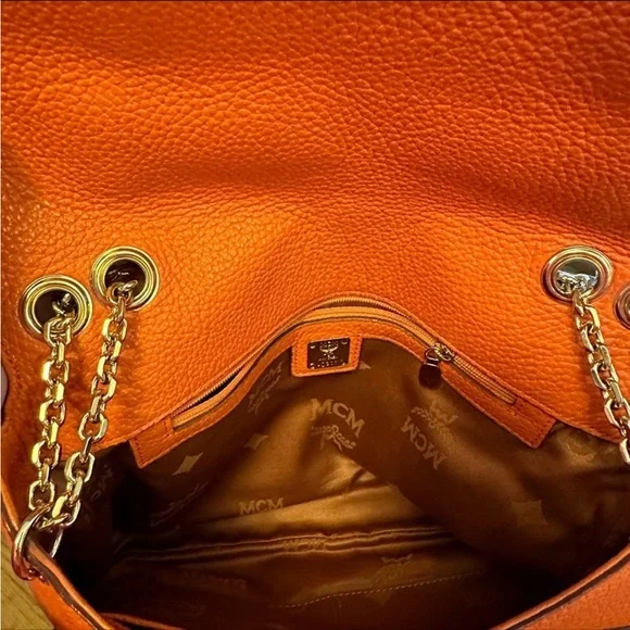 Authentic MCM Leather Two-way Studded Crossbody/Shoulder Bag - Picture 10 of 17